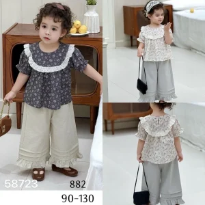 پیراهن و شلوار دمپا بچگانه مدل تارا